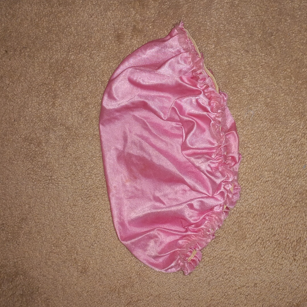 Pink Hair Bonnet